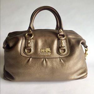 Coach Gold Leather Tote